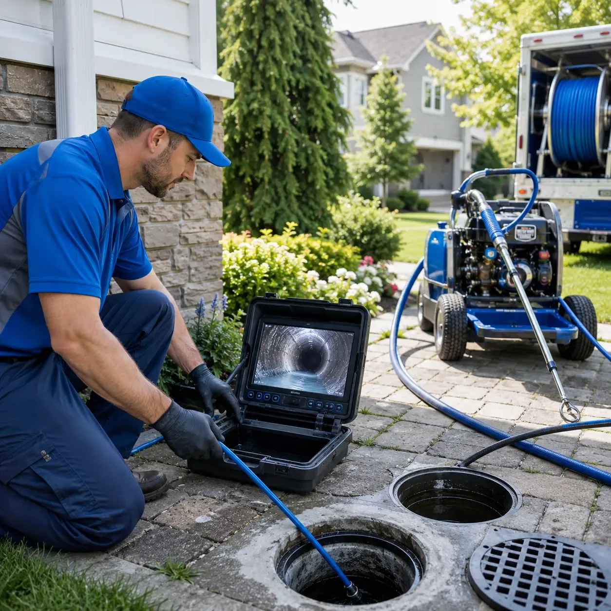 Outdoor drain cleaning professionals serving Carnegie, OK