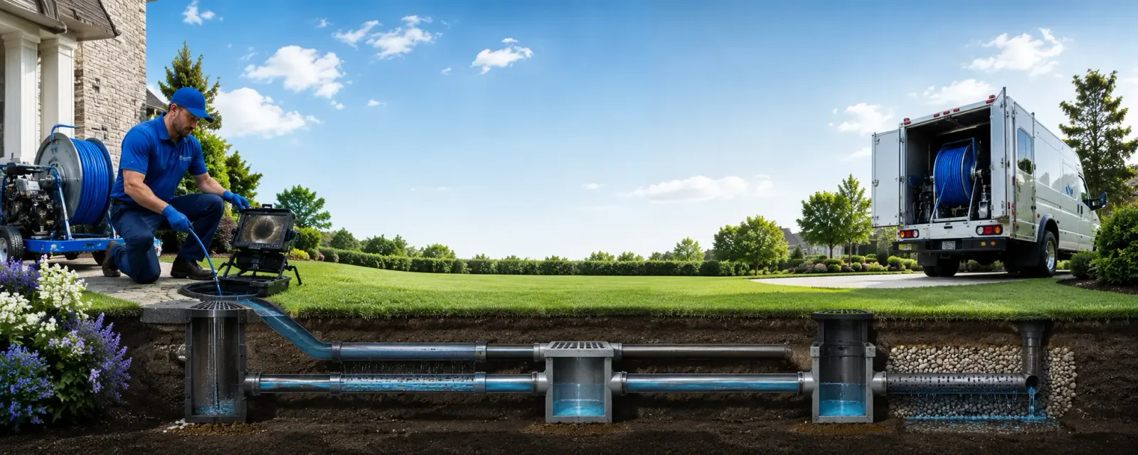 Outdoor drain cleaning information for Carnegie, OK